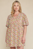 Floral Puff Sleeve Dress