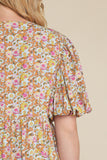Floral Puff Sleeve Dress