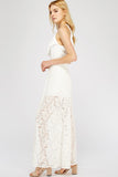 Lace & Ruffle Maxi Romper