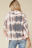 Tie Dye Cowl Neck Top
