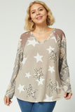 Paisley, Leopard & Star Top