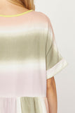 Rainbow Peplum Top