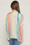 Rainbow Placket Top