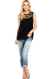entro usa Floral Embroidered Lace Top