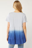 Ombre Tiered Top, Blue