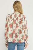 Smudged Floral Blouse