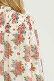 Smudged Floral Blouse