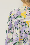 Floral Crochet Trim Blouse