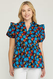 entro usa floral print top