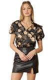 Floral & Ruffle Blouse