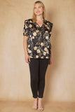 Floral & Ruffle Blouse