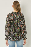 Floral & Ruffle Blouse