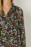 Floral & Ruffle Blouse