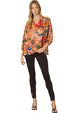 entro USA Bold Floral Print Top