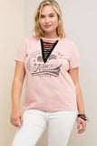entro Lace Up Graphic Tee