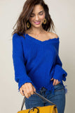 frayed zig zag sweater