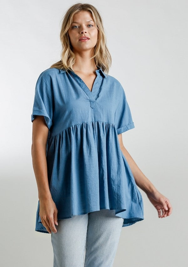 UMGEE USA babydoll long tunic top