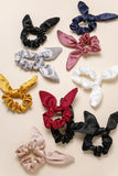 Satin Rabbit Ear Bow Hair Ties