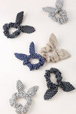 Polka Dot Rabbit Ear Bow Hair Ties