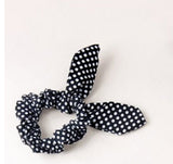 Polka Dot Rabbit Ear Bow Hair Ties