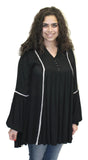 Bohemian Peasant Dress, Black
