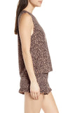 Vered Loungewear Shorts Set, Leopard