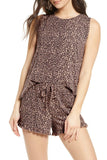 Vered Loungewear Shorts Set, Leopard