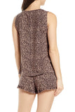Vered Loungewear Shorts Set, Leopard