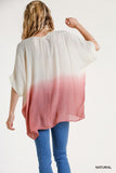 Ombre Dolman Sleeve Top, Natural