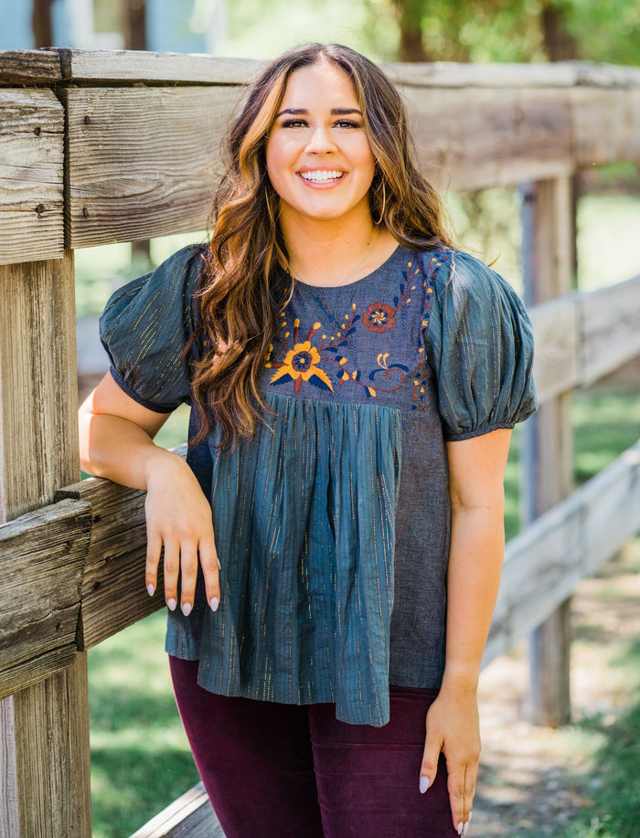 layerz embroidered top oh my stars