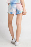 Cotton Candy Tie Dye Ruffle Shorts