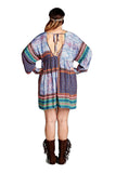 Patch Floral Baby Doll Mini Dress