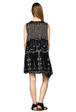 Sleeveless Keyhole Dress, Black