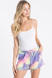 Free Spirit Tie Dye Knit Shorts