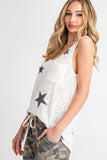 Star Sweater Knit Tank Top