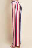 Luna Striped Pants, Dark Multi