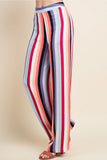 Luna Striped Pants, Dark Multi