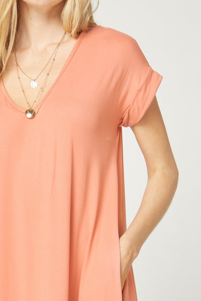 entro Everyday Pocket Maxi Dress, sunset  Violet Skye Boutique
