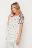 Leopard & Stars Raglan Top