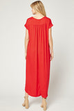 Everyday Pocket Maxi Dress, Tangerine