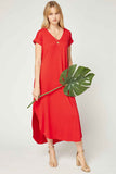 Everyday Pocket Maxi Dress, Tangerine