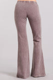 Mineral Wash Bell Bottom Soft Pants, Taupe
