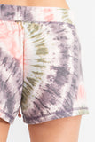 Don't Worry Be Happy Tie Dye Shorts