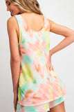 Georgia Peach Tie Dye Tank Top
