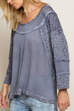 Fearless Perfect Knit Top, Charcoal