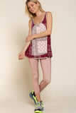 Paisley Knit Tank Top