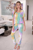 Deja Tie Dye Loungewear Set White Birch