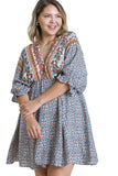 umgee usa Mixed Print Dress