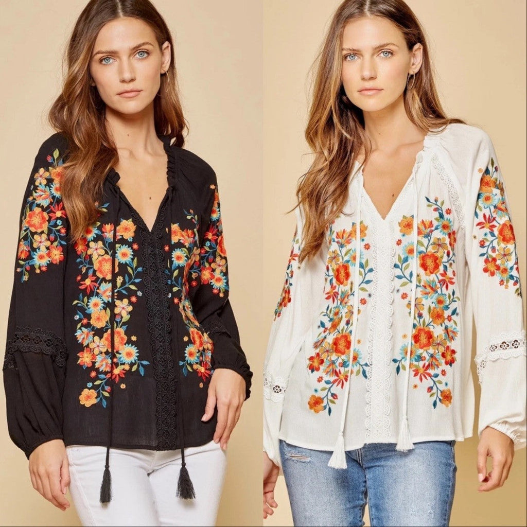 Elevate Your Style with Exquisite Embroidered Tops