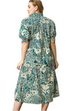 umgee usa Abstract Print Midi Dress